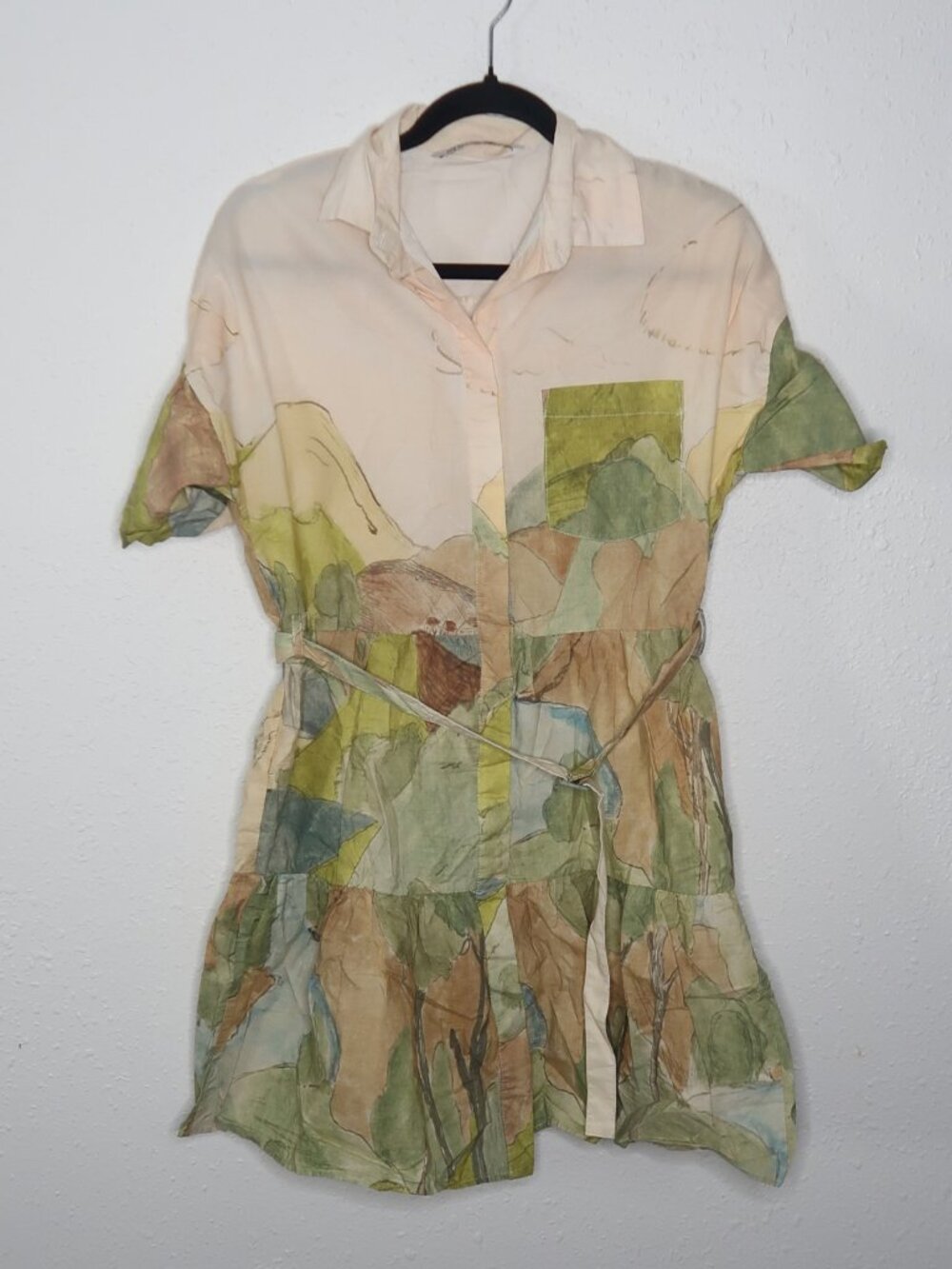 Zara Printed Mini Dress